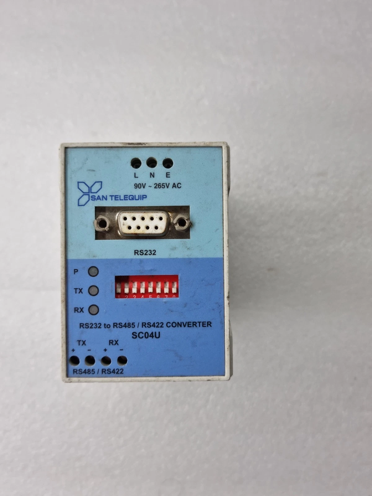 San Telequip SC04U Converter RS232 TO RS485/RS422 90V~265V AC